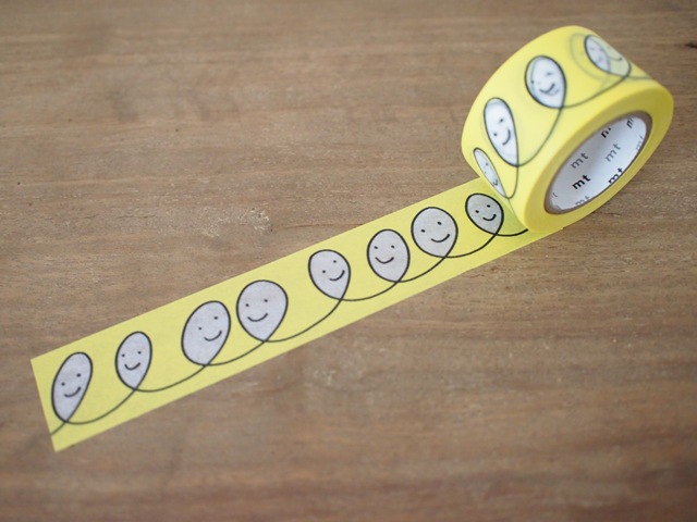 マスキングテープ：mt minä perhonen smile-yellow（10m1巻） - dailycasket.com