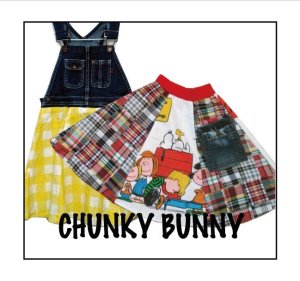 画像1: CHUNKY BUNNY☆ 6パネルフレアスカート (型紙／仕様書あり）