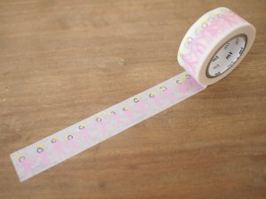 画像1: マスキングテープ：mt minä perhonen　neighbor・pink（10m1巻）
