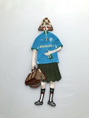 画像7: セレクトワッペン☆縫い付けタイプ・女の子BIG刺繍ワッペン