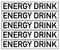 オリジナルアイロンシート（艶消しラバーシート）：ENERGY DRINK