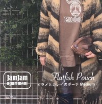 jam jam apartment☆ヒラメとカレイのポーチMサイズ(型紙／仕様書あり）