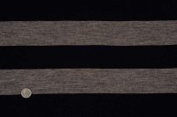 セレクト生地：ビッグボーダー裏毛（ベージュ杢×ネイビー）1mカットクロス