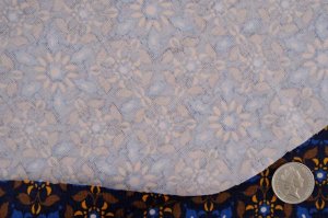 画像3: セレクト生地：レトロフラワーコーデュロイストレッチ（ブルー）