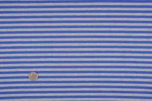 画像1: セレクト生地：ボーダー天竺（グレー／ブルー）