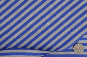 画像3: セレクト生地：ボーダー天竺（グレー／ブルー）