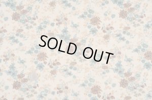 画像1: セレクト生地：フラワー起毛天竺（クリーム）35cmカットクロス