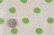画像2: セレクト生地：水玉コットンリネン（フレッシュグリーン）60cmカットクロス (2)