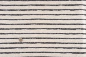 画像1: セレクト生地：リバーシブルボーダースラブMIX裏毛（オフ／ブラック）