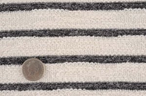 画像2: セレクト生地：リバーシブルボーダースラブMIX裏毛（オフ／ブラック）