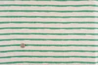 セレクト生地：リバーシブルボーダースラブMIX裏毛（オフ／グリーン）