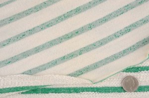 画像3: セレクト生地：リバーシブルボーダースラブMIX裏毛（オフ／グリーン）