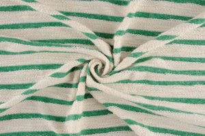 画像4: セレクト生地：リバーシブルボーダースラブMIX裏毛（オフ／グリーン）