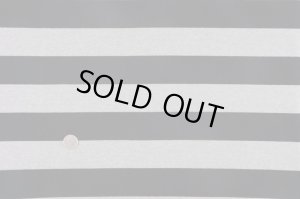 画像1: セレクト生地：度詰め天竺ワイドボーダー（グレー／ブラック）65cmカットクロス