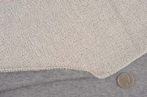 画像3: セレクト生地：【難あり】カラフル裏毛（グレー杢）1.1mカットクロス