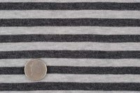 セレクト生地：杢調ボーダー天竺（杢ブラック）