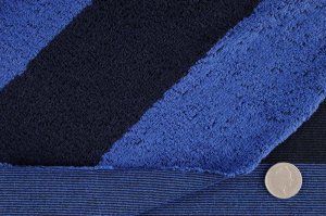 画像4: セレクト生地：極太ボーダー裏パイル（ブルー）