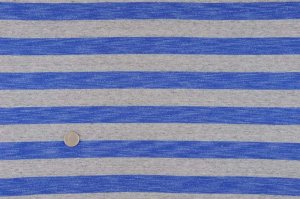 画像2: セレクト生地：かすれ太ボーダー裏毛（ブルー）40cmカットクロス