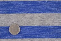 セレクト生地：かすれ太ボーダー裏毛（ブルー）40cmカットクロス