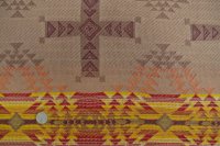 セレクト生地：ネイティブ柄ジャガード（ベージュ）50cmカットクロス