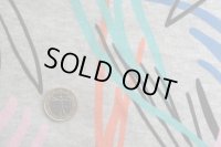 セレクト生地：手書きペイントミニ裏毛（グレー）60cmカットクロス