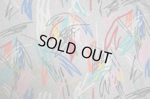 画像2: セレクト生地：手書きペイントミニ裏毛（グレー）60cmカットクロス