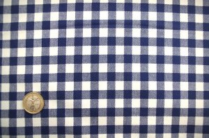画像2: セレクト生地：綿ストレッチギンガムチェック（ブルー）
