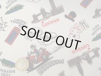 セレクト生地：LONDON柄撥水生地（オフ）30cmカットクロス
