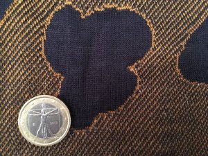 画像2: セレクト生地：雲柄キルトニット60cmカットクロス