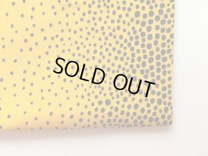 画像6: セレクト生地：変形ドットバブル（黄／黒）30cmカットクロス