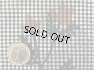 画像2: セレクト生地：ギンガムチェックフラワー（ブラック）