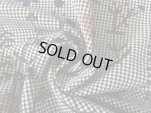 画像4: セレクト生地：ギンガムチェックフラワー（ブラック）