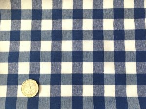画像1: セレクト生地：先染めギンガムチェック（ブルー）