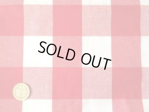 画像2: セレクト生地：ブロックチェック柄コットン（レッド）50cmカットクロス