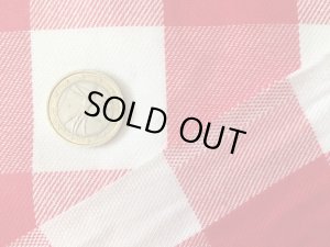 画像3: セレクト生地：ブロックチェック柄コットン（レッド）50cmカットクロス