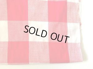 画像5: セレクト生地：ブロックチェック柄コットン（レッド）50cmカットクロス