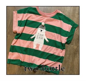 画像1: two-bottle☆ワイドなTシャツ大人用 (型紙／仕様書あり）