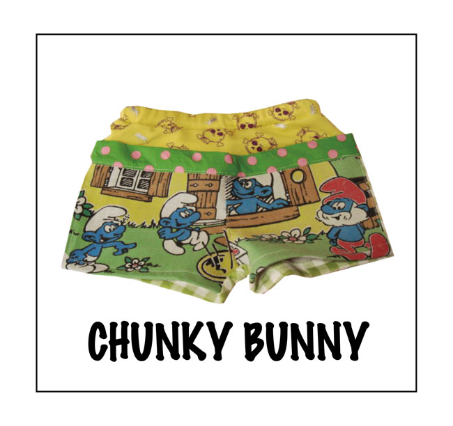CHUNKY BUNNY☆ヒップハンガーホットパンツ  (型紙／仕様書あり）