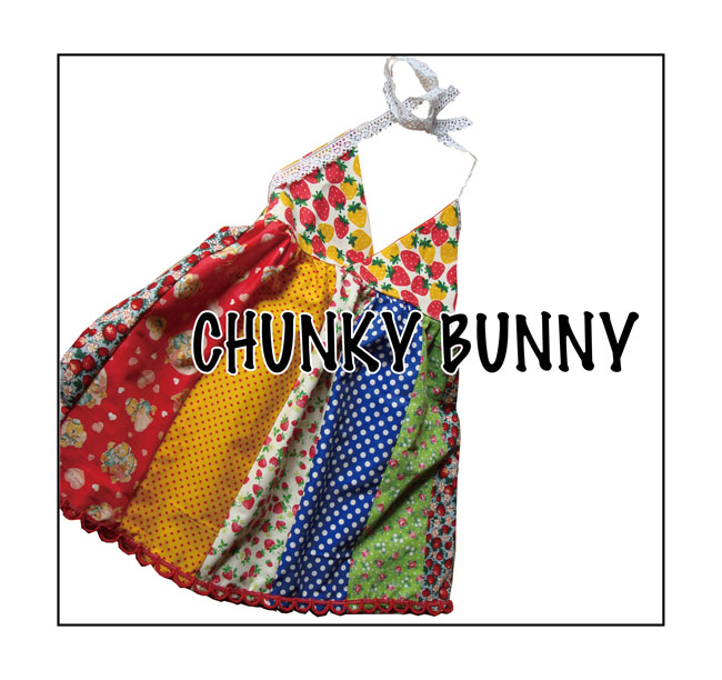 CHUNKY BUNNY☆三角ホルターネックワンピ (型紙／仕様書あり））